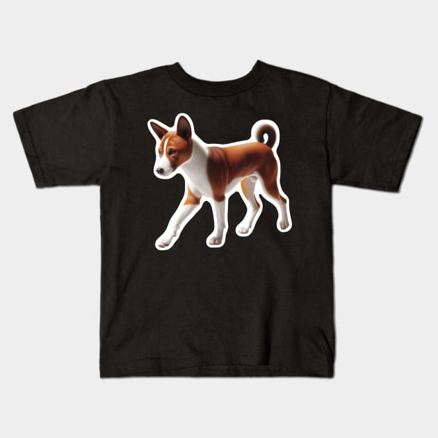 Basenji Kids T-Shirt by millersye